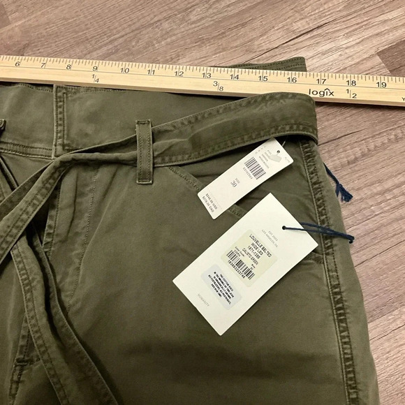Citizens of Humanity Women’s Louvelle Belted High Rise Wide-Leg Pants Green 30 - Picture 6 of 13